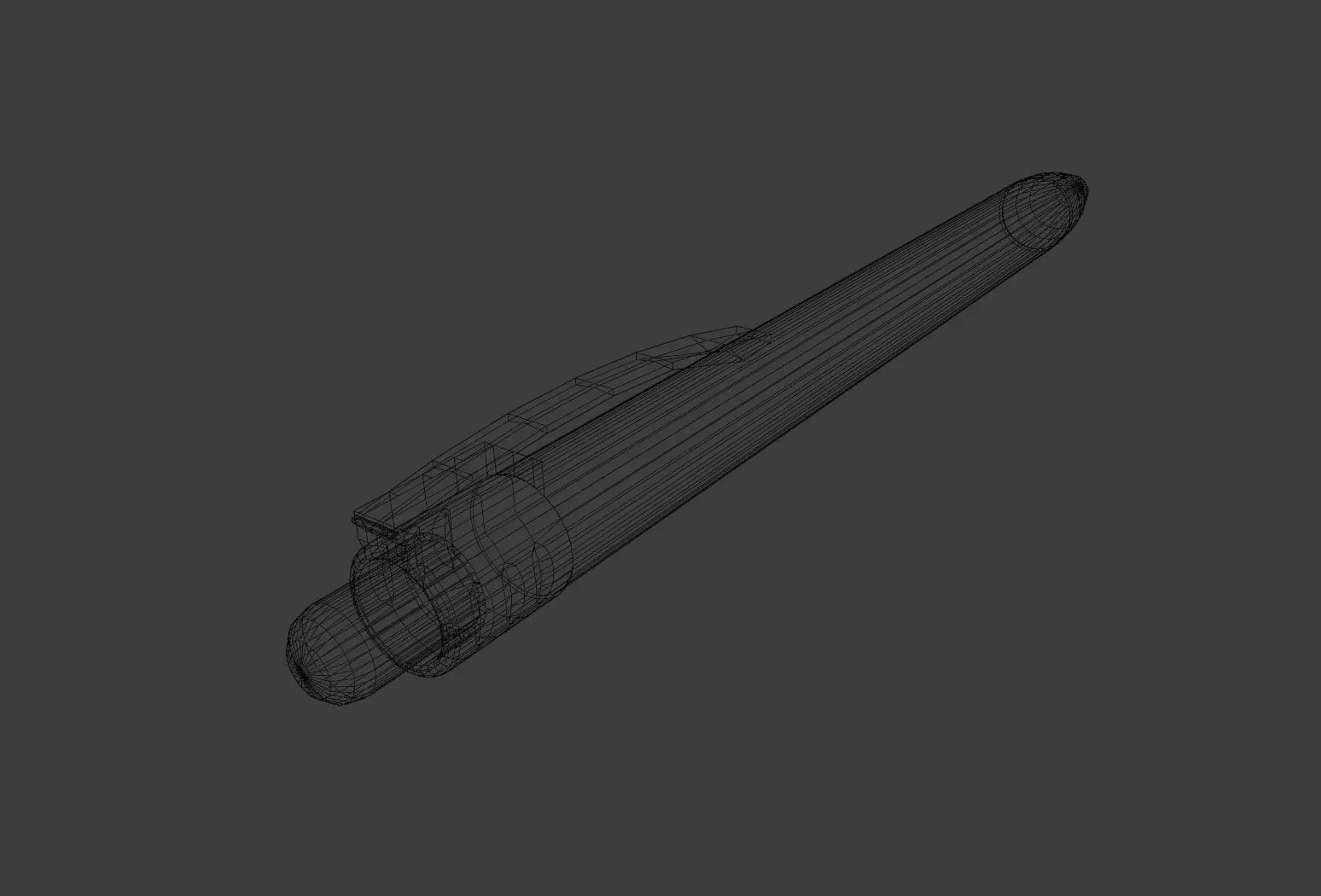 Free Pen Model with basic texture Free 3D model_0