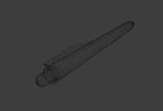 Free Pen Model with basic texture Free 3D model