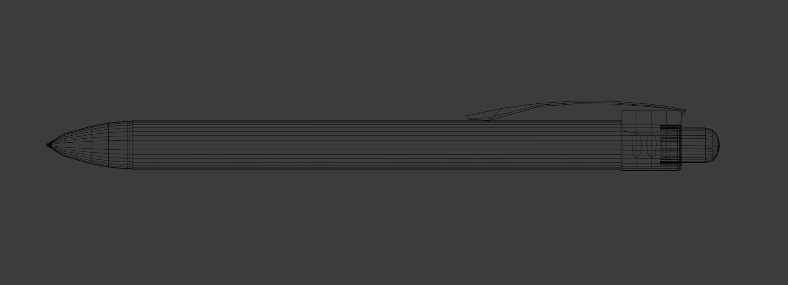 Free Pen Model with basic texture Free 3D model_2