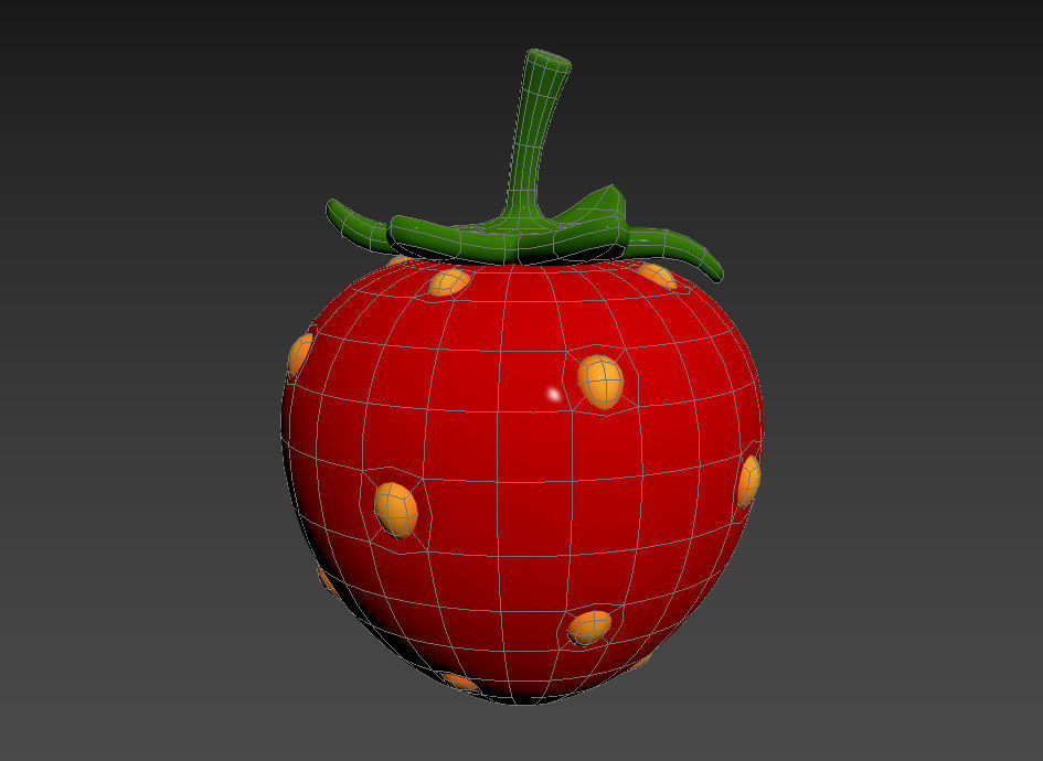 Strawberry 3D model_15