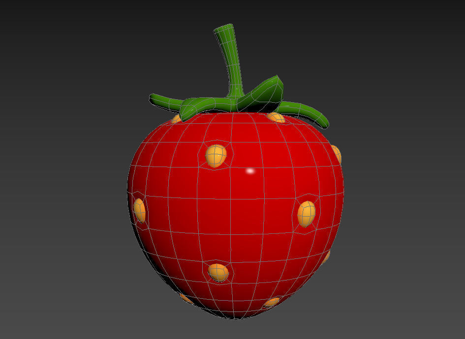 Strawberry 3D model_12