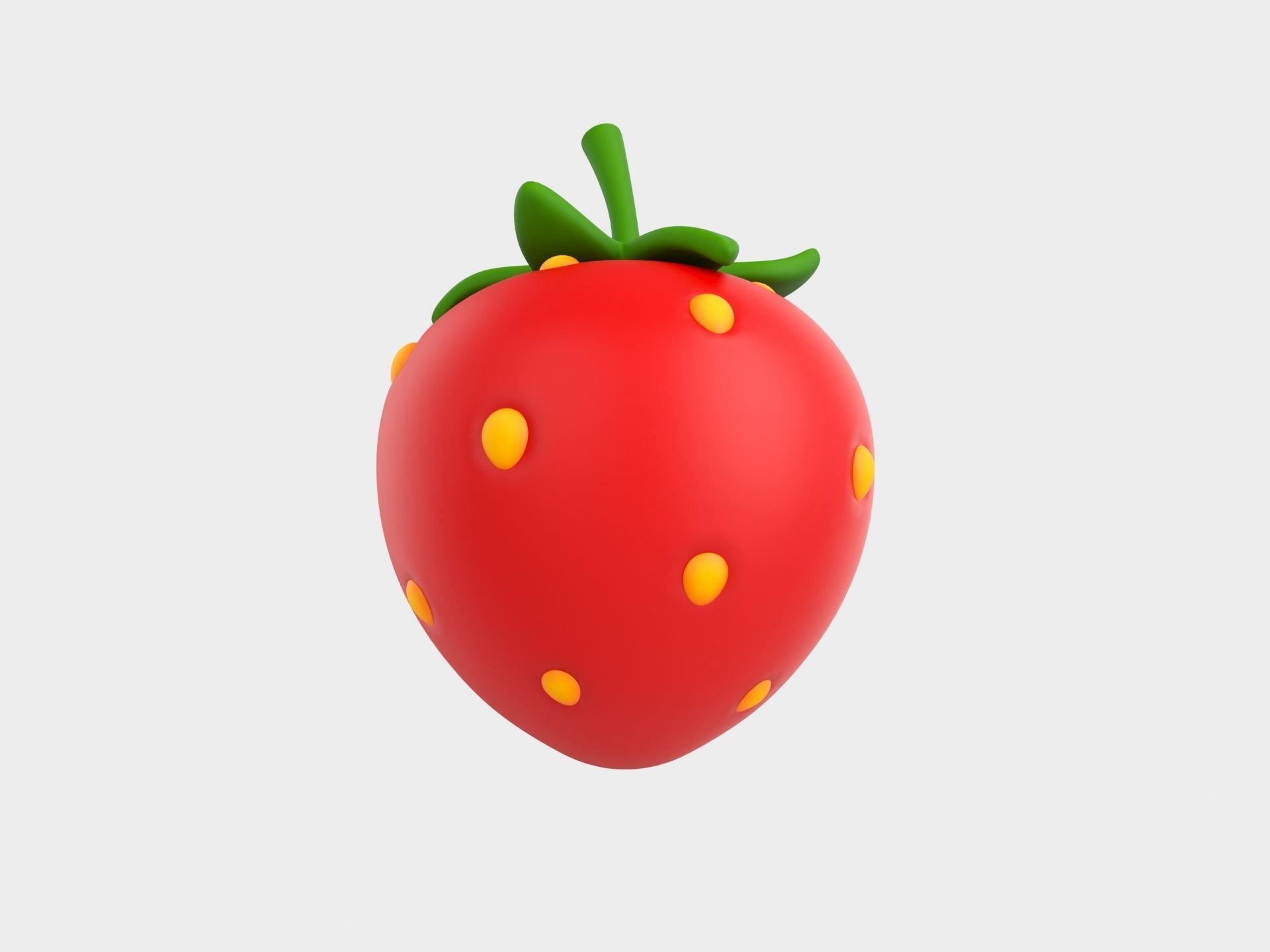 Strawberry 3D model_1
