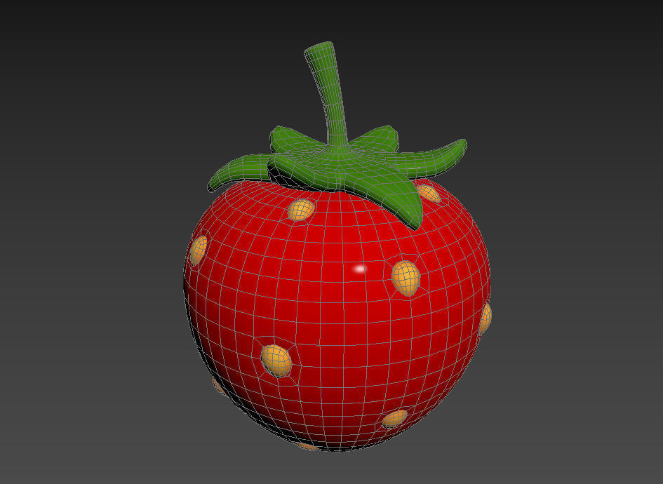 Strawberry 3D model_11