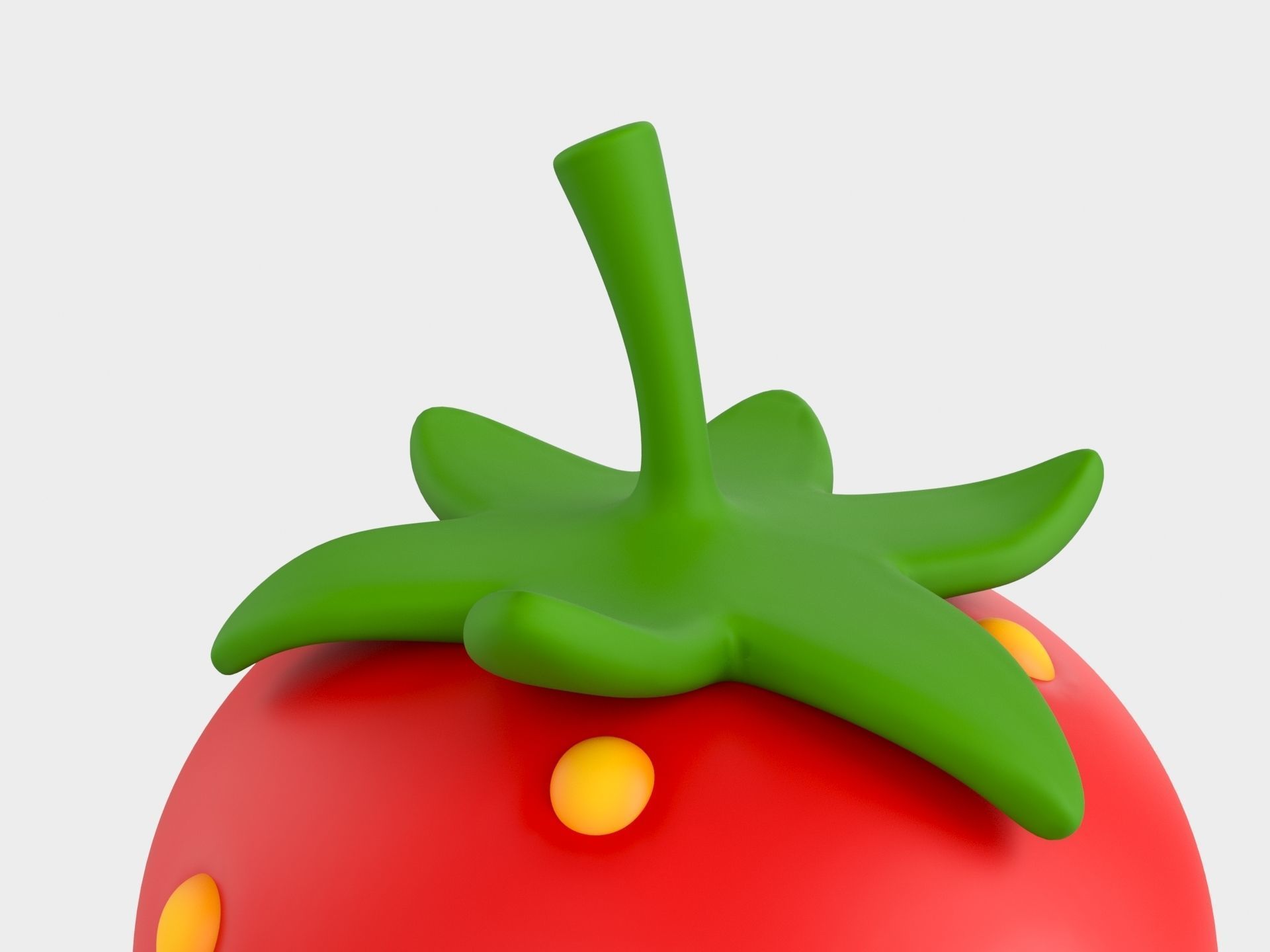 Strawberry 3D model_7