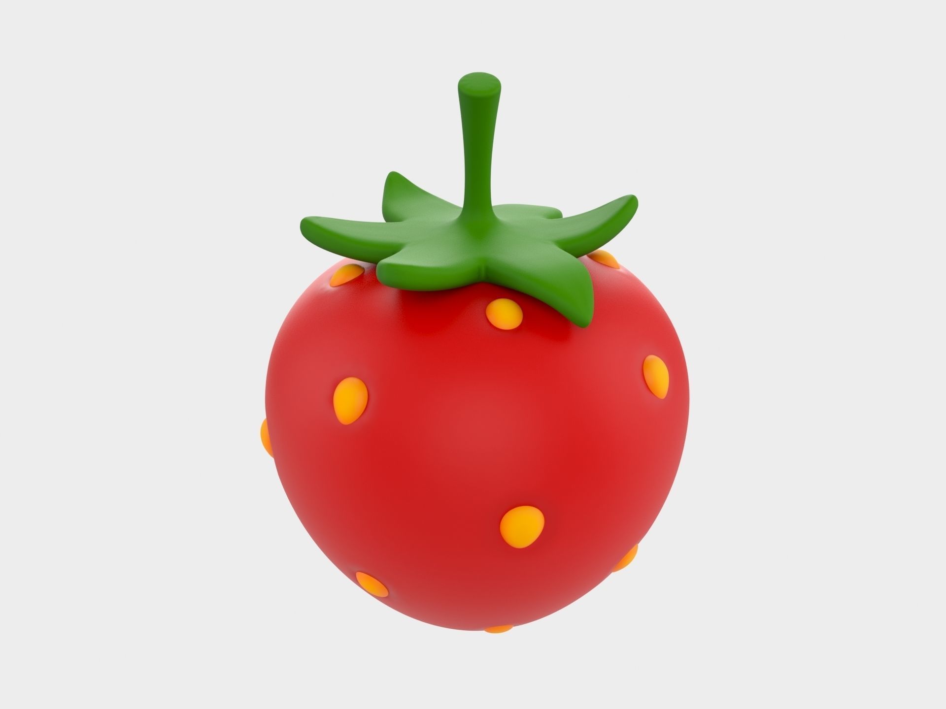 Strawberry 3D model_3