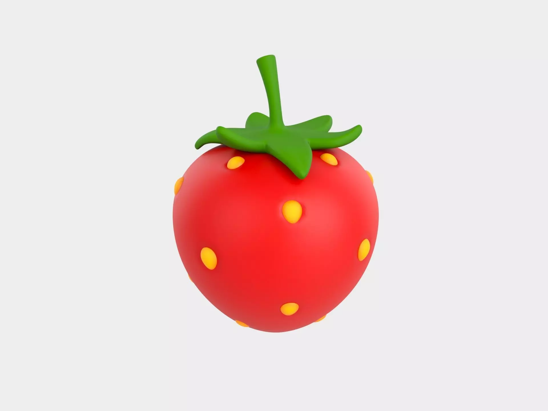 Strawberry 3D model_0
