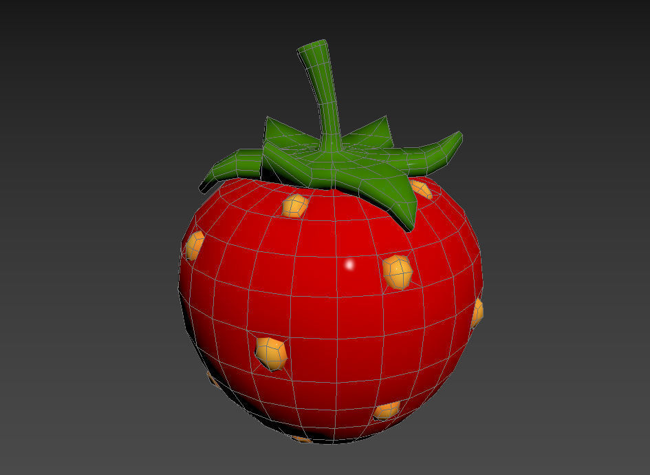 Strawberry 3D model_10