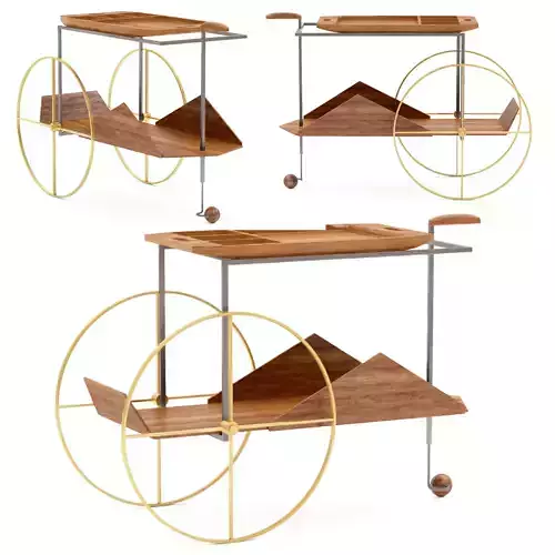 Tea Service Delivery Cart