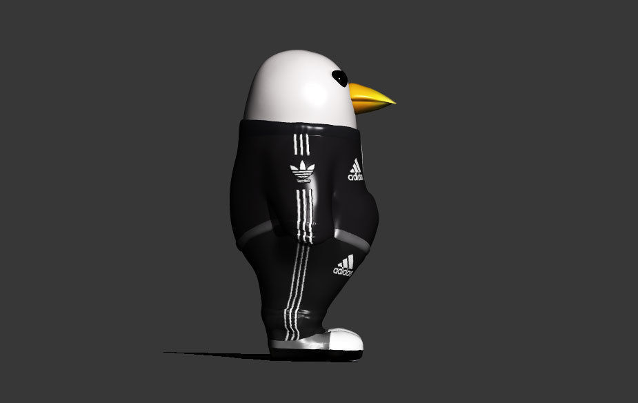 cool pingouin 3D print model_5