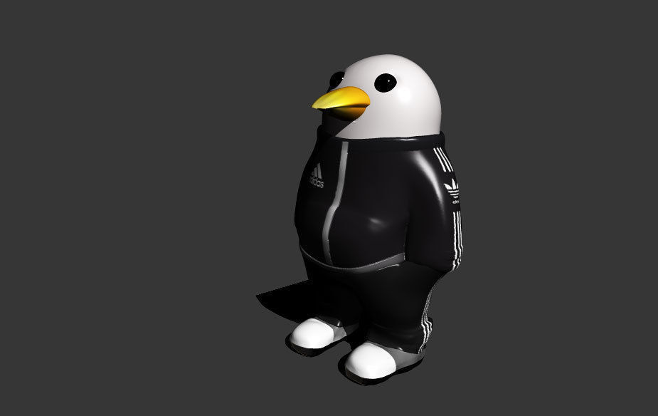 cool pingouin 3D print model_2