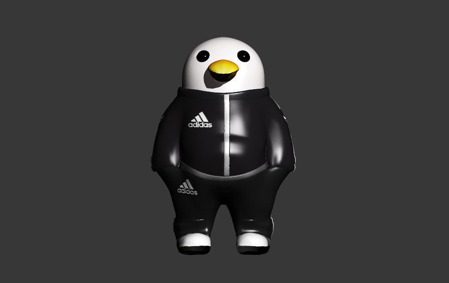 cool pingouin 3D print model_4