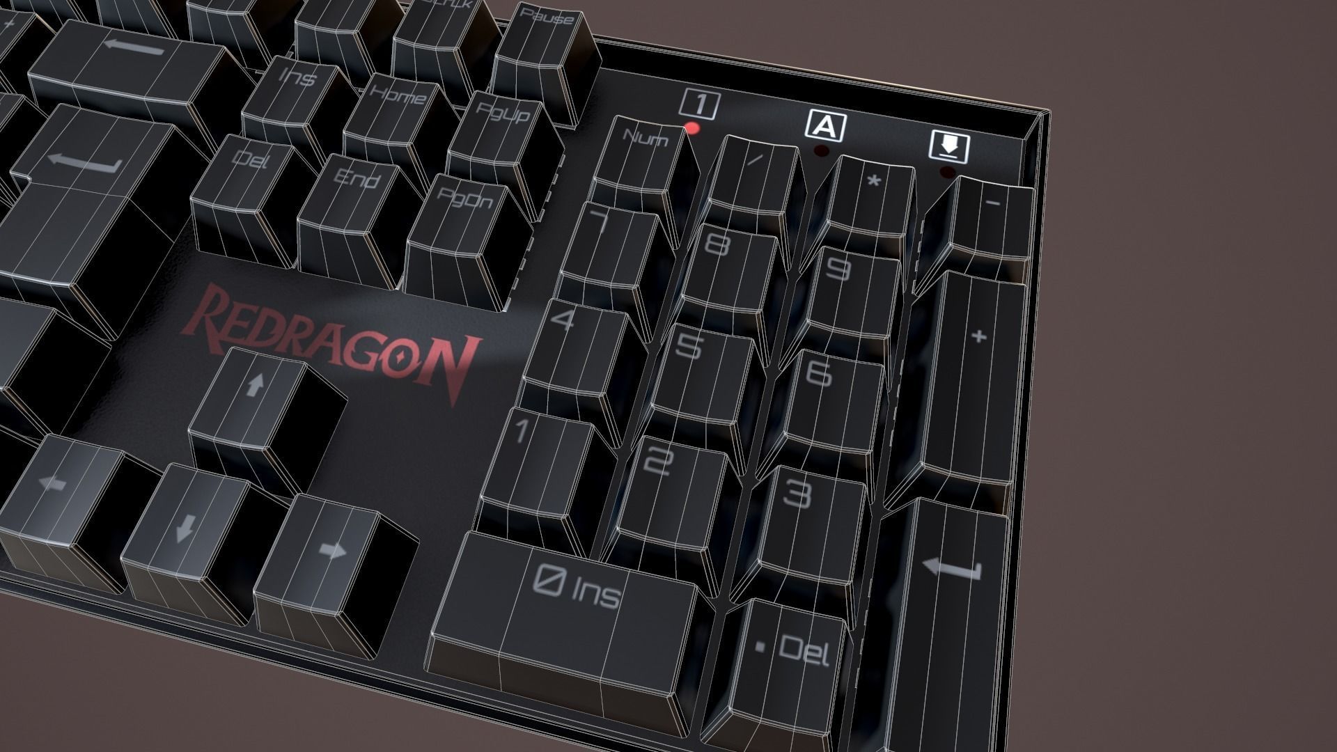 Redragon K551 Mechanical Keyboard 3D model_19