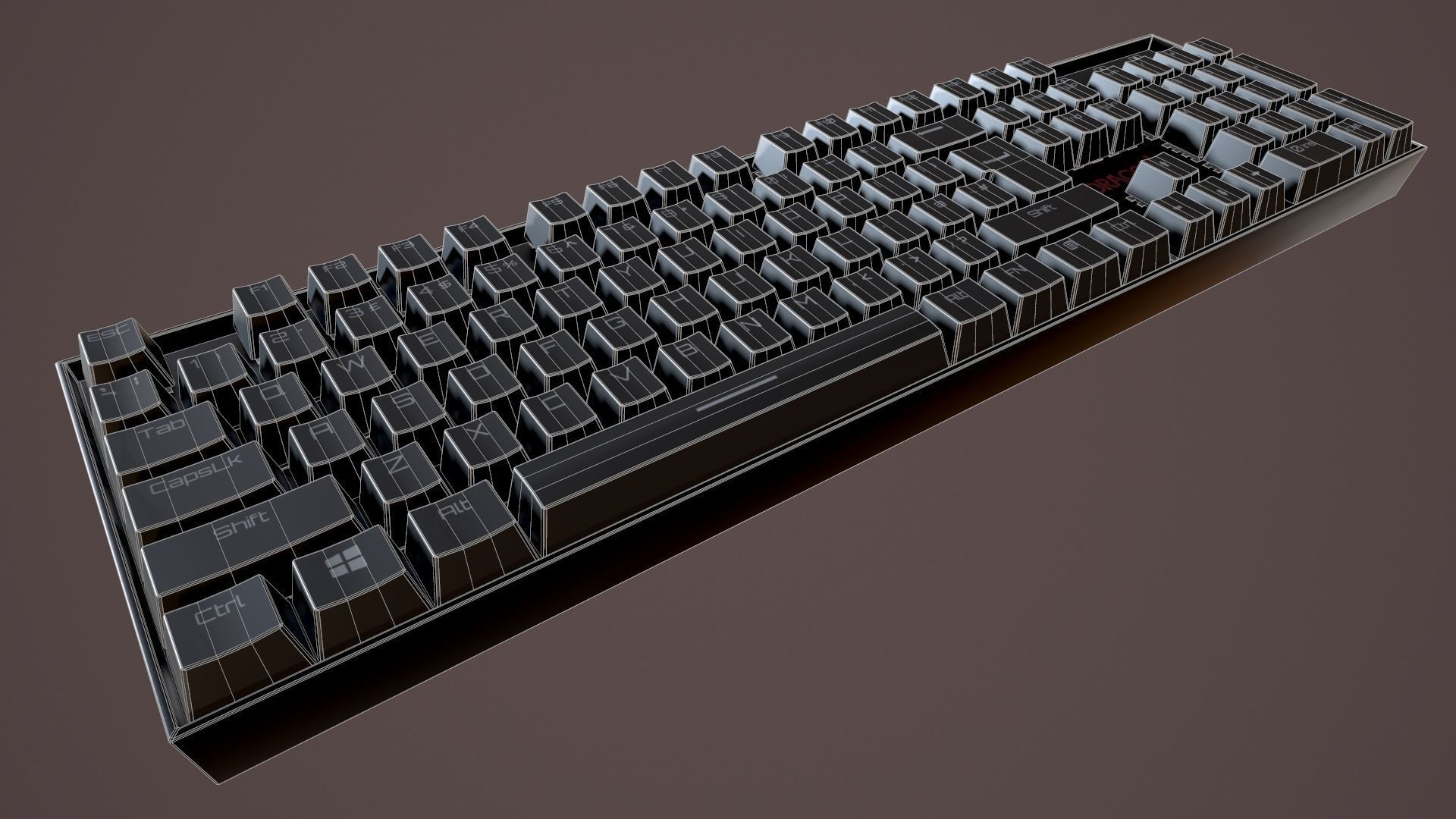Redragon K551 Mechanical Keyboard 3D model_18
