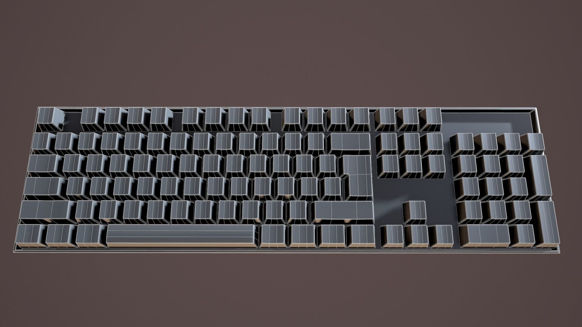 Redragon K551 Mechanical Keyboard 3D model_17