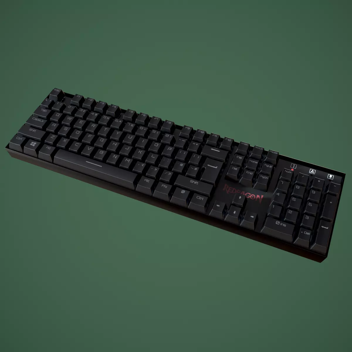Redragon K551 Mechanical Keyboard 3D model_0