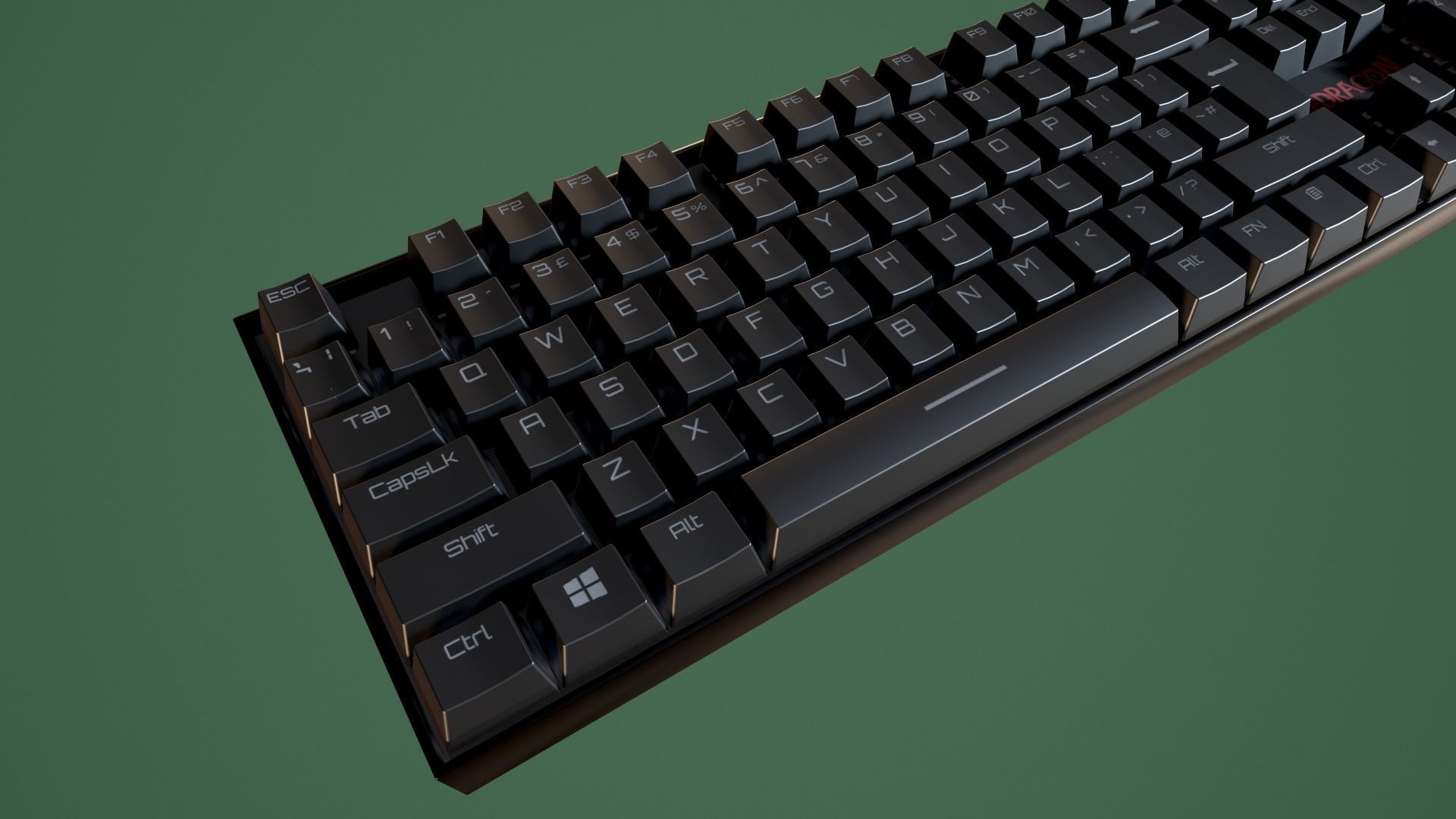 Redragon K551 Mechanical Keyboard 3D model_3