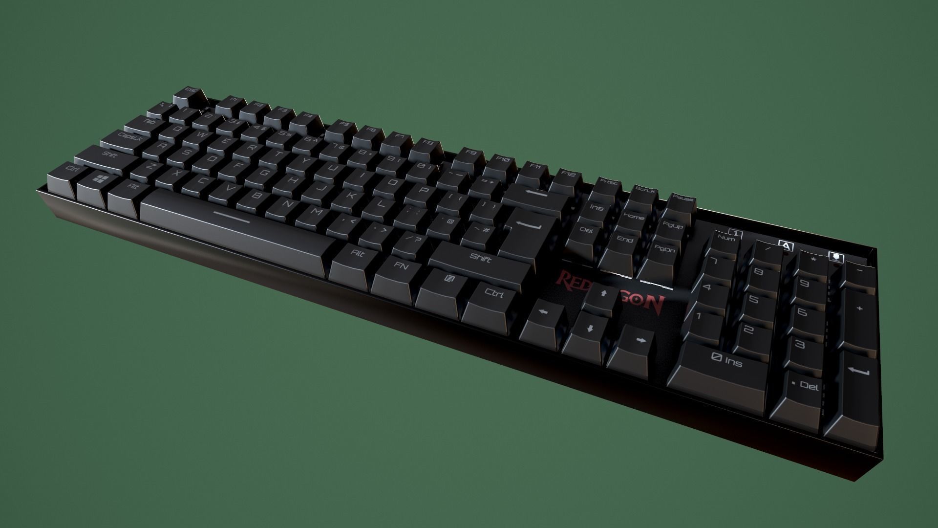 Redragon K551 Mechanical Keyboard 3D model_2