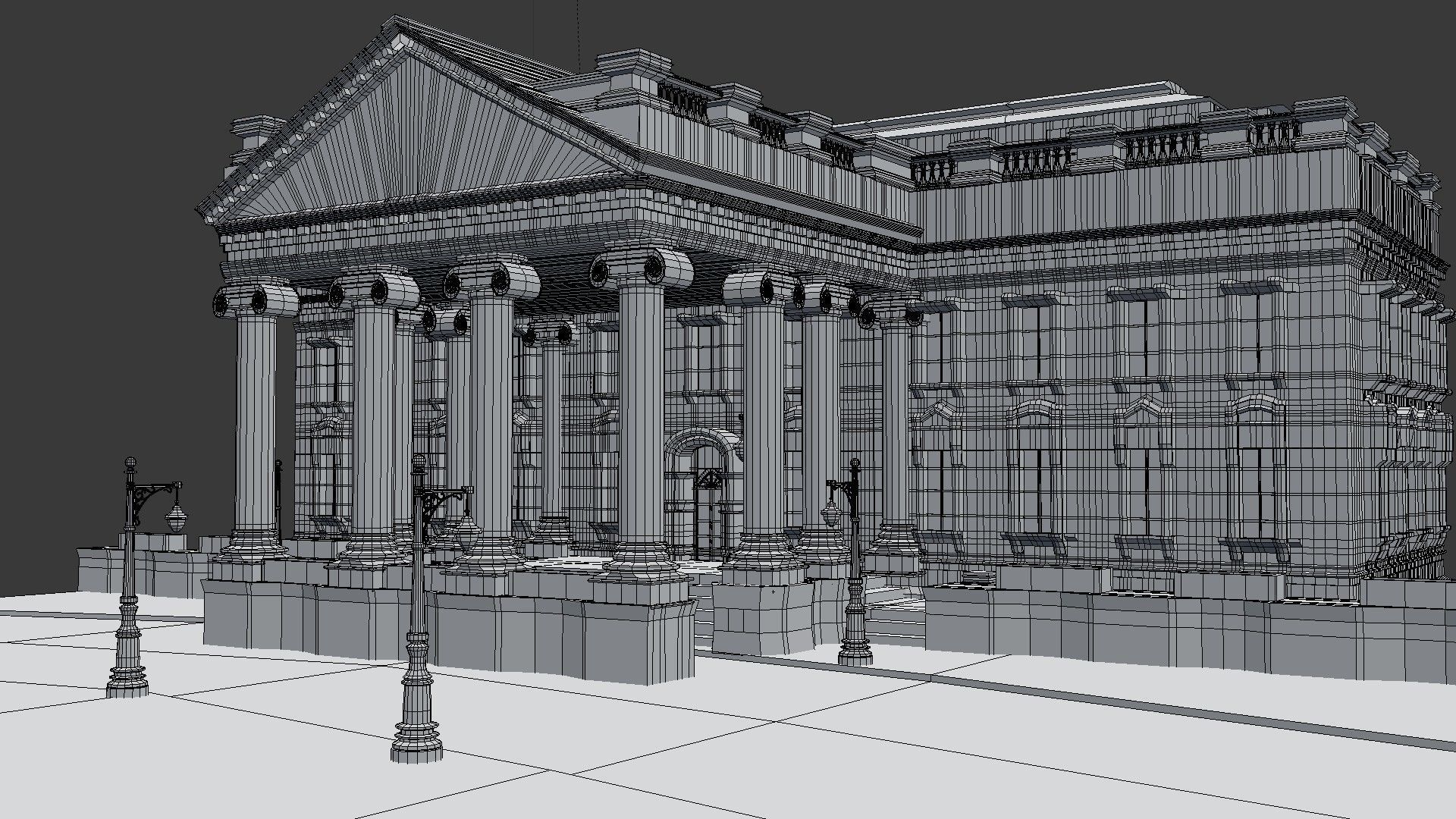 WHITE HOUSE 3D MODEL  Low-poly 3D model_4