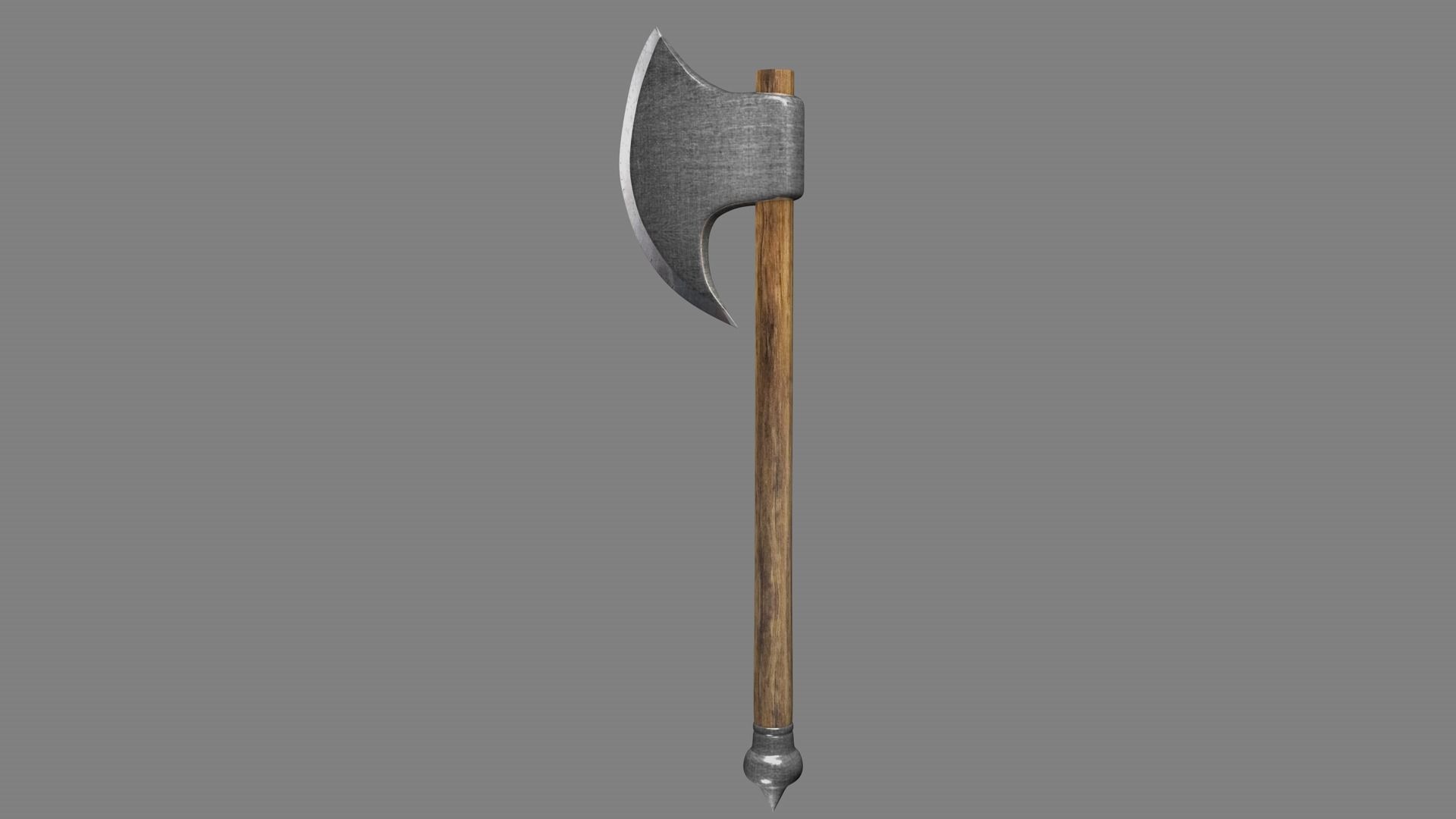 Medieval ax 3D model_5