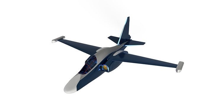 su-39 jet flying 3D print model