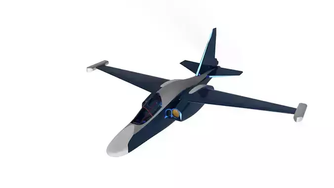 su-39 jet flying 3D print model