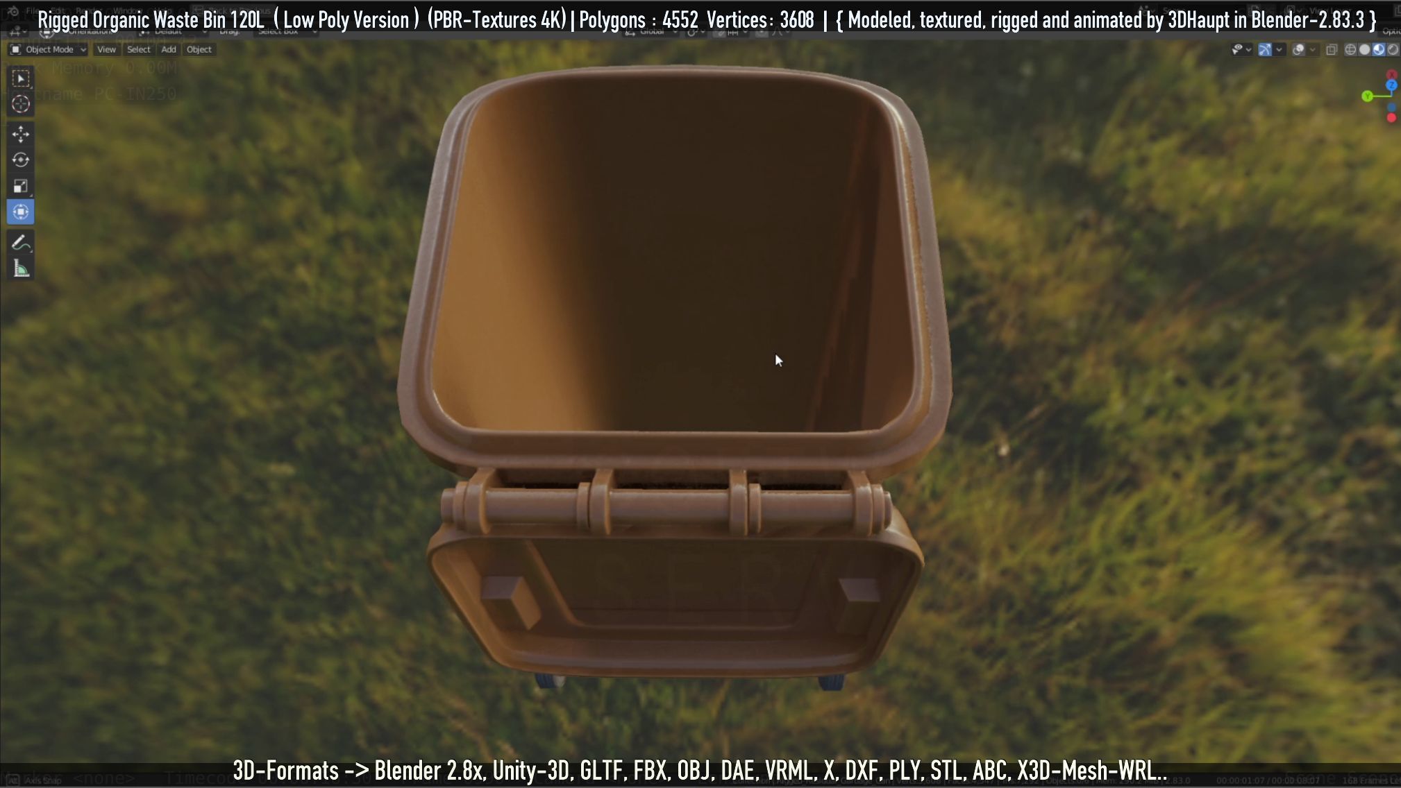 Rigged Organic Waste Bin 120L -Low-Poly-Version- Low-poly 3D model_59