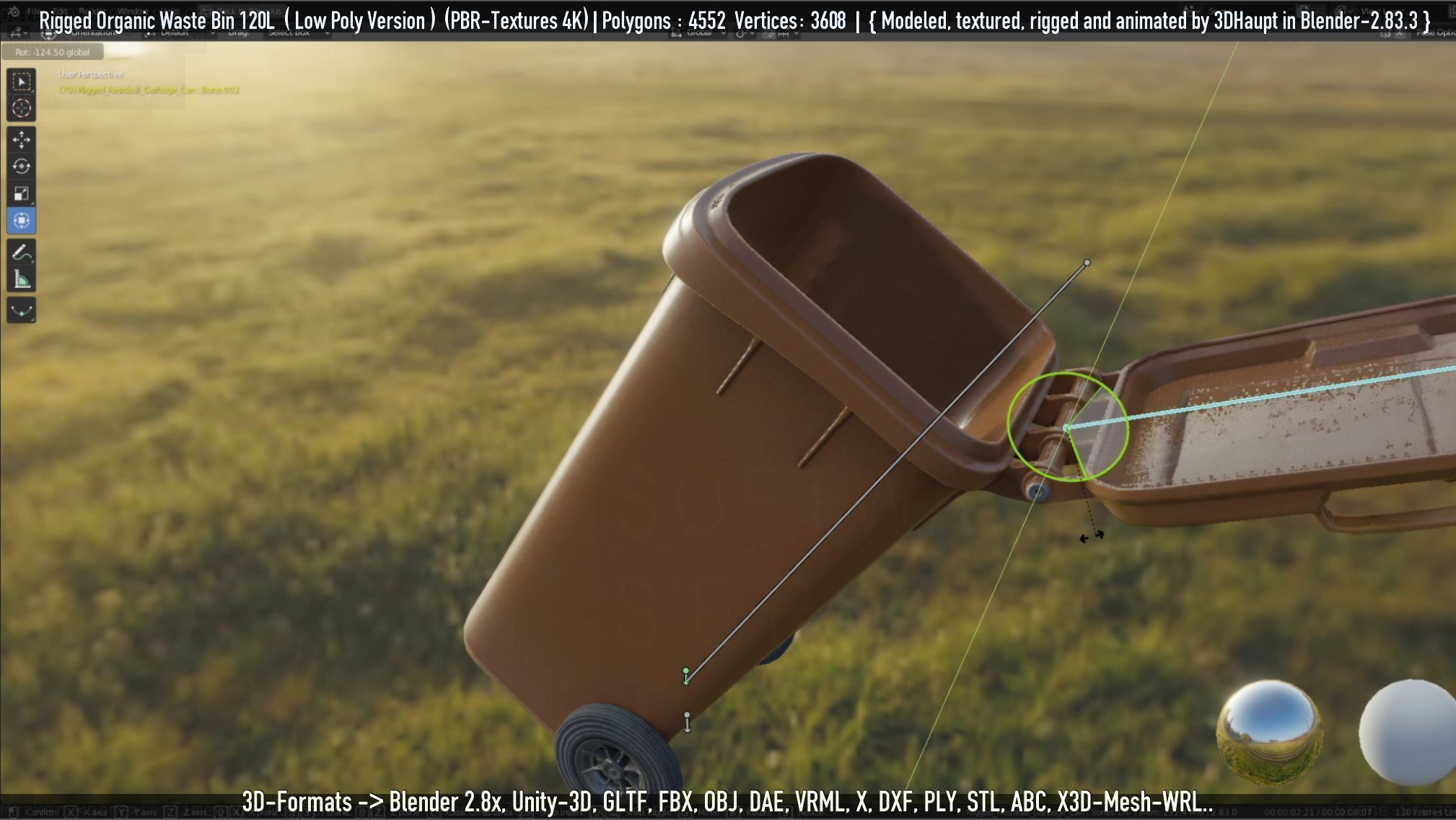 Rigged Organic Waste Bin 120L -Low-Poly-Version- Low-poly 3D model_28