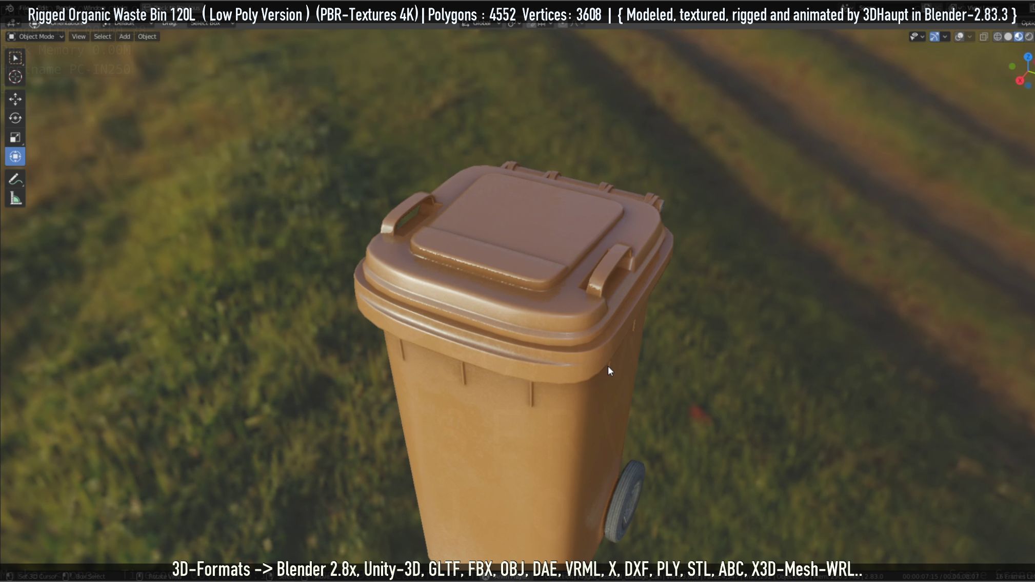 Rigged Organic Waste Bin 120L -Low-Poly-Version- Low-poly 3D model_54