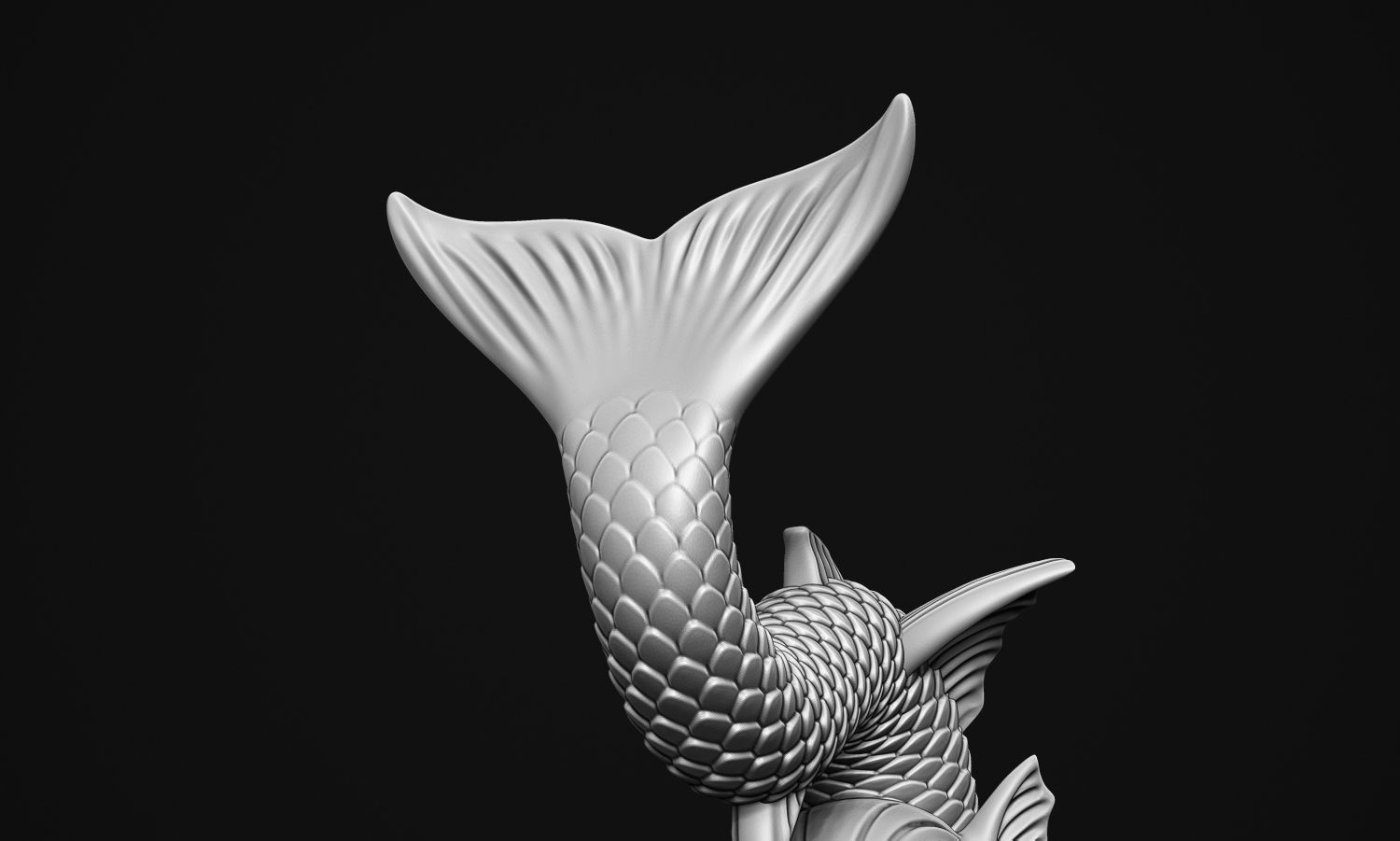 Ancient Fish Sculpture 3D print model_8
