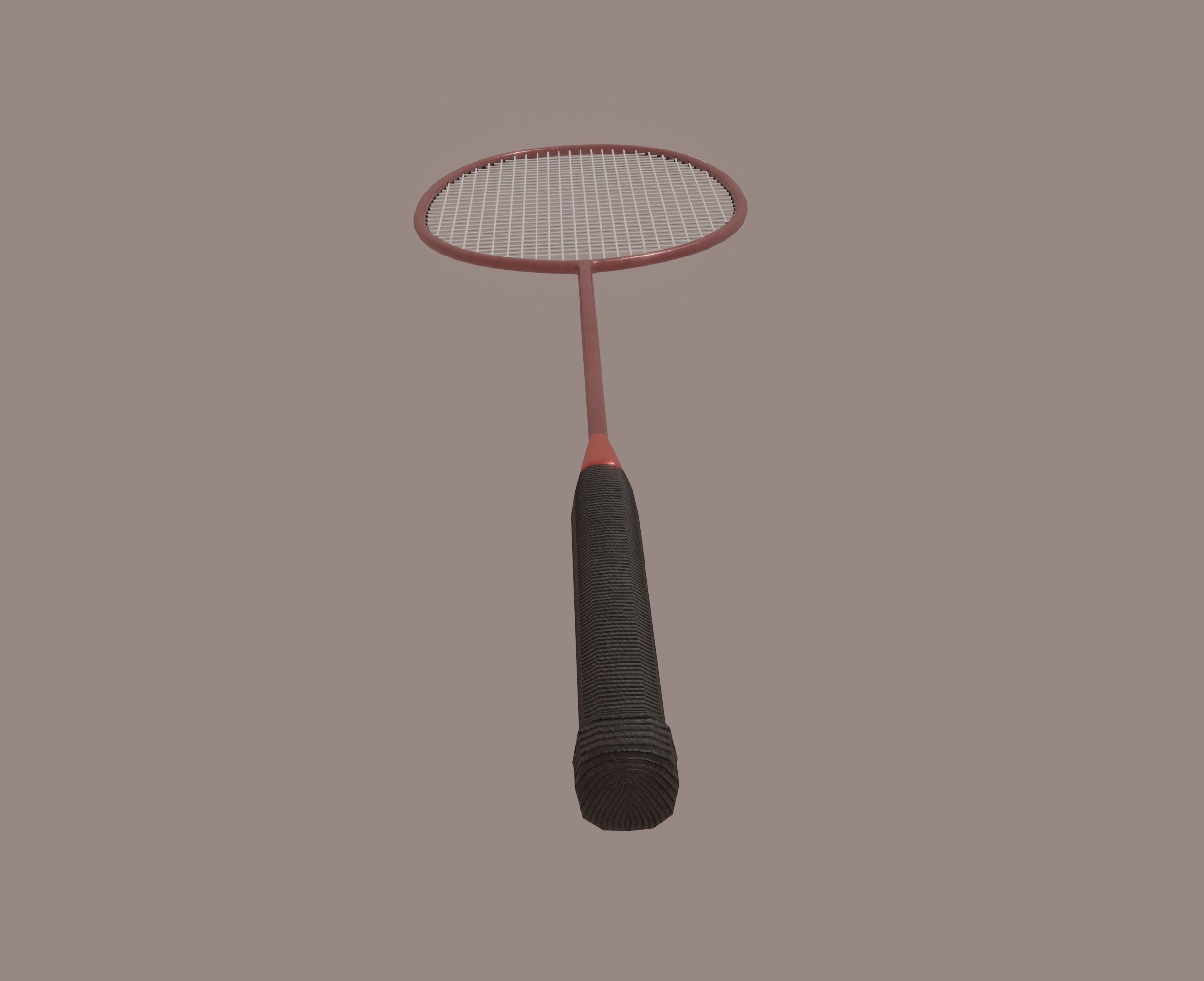 Badminton Racket 3D model_5