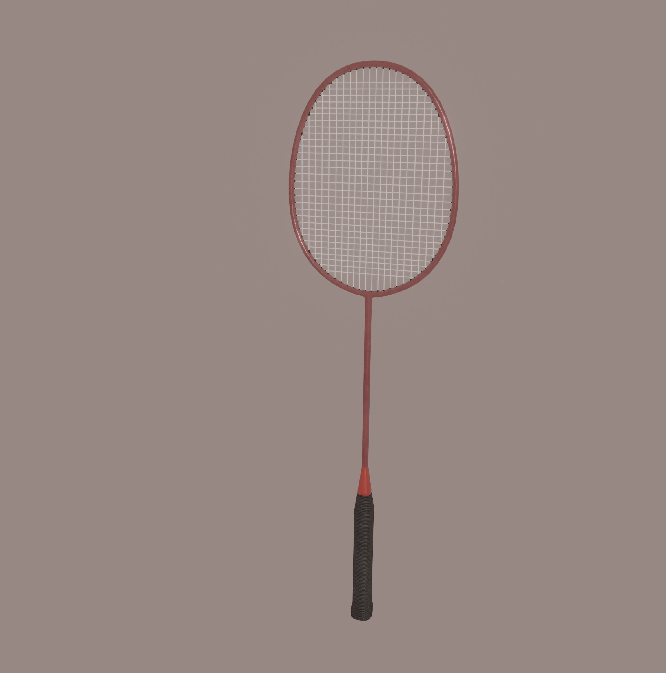 Badminton Racket 3D model_1