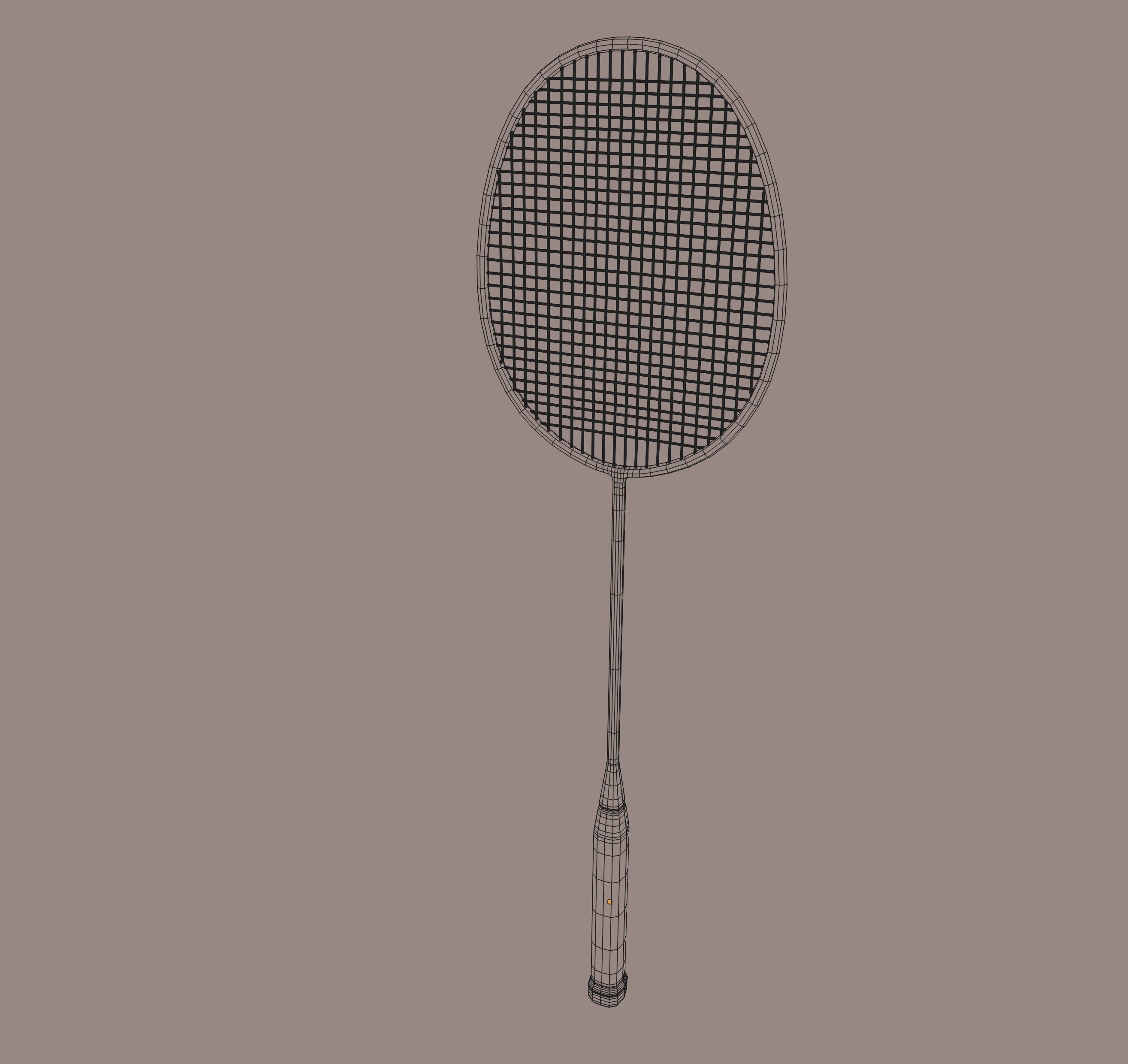 Badminton Racket 3D model_14