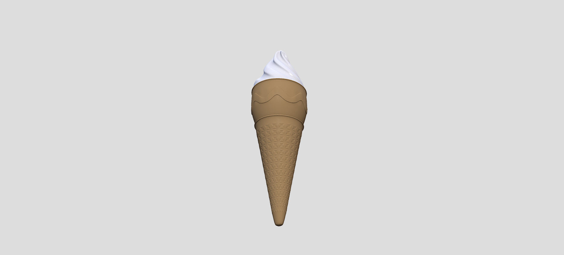 Cone Ice Cream 3D model_37