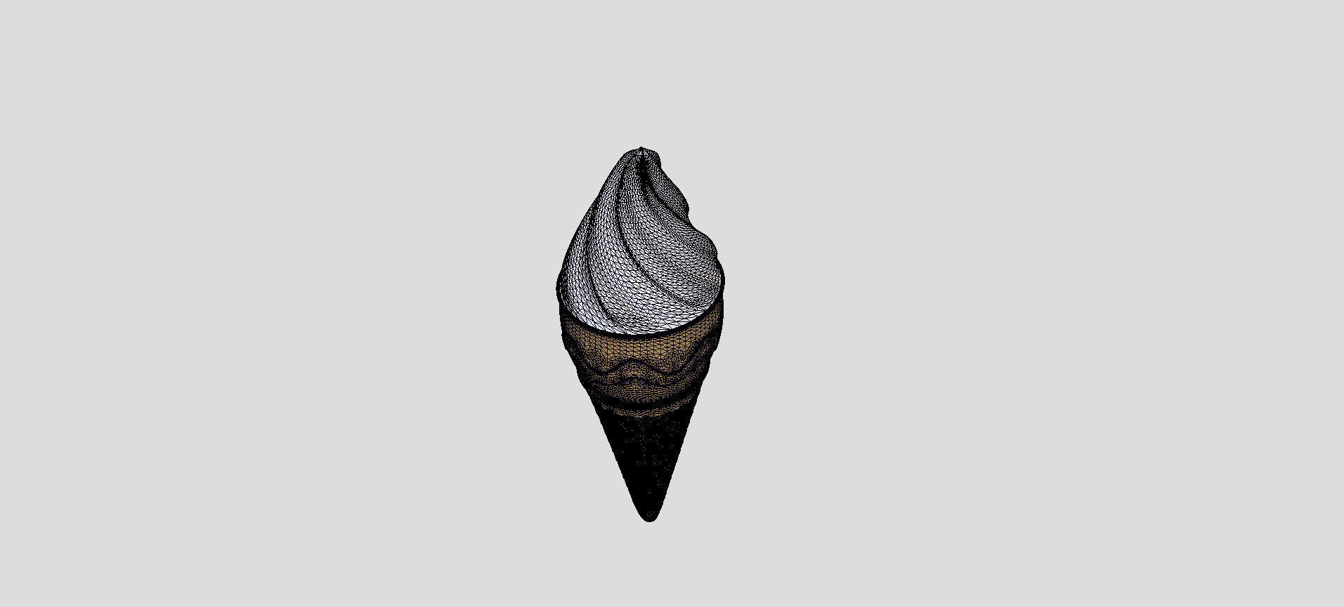 Cone Ice Cream 3D model_92