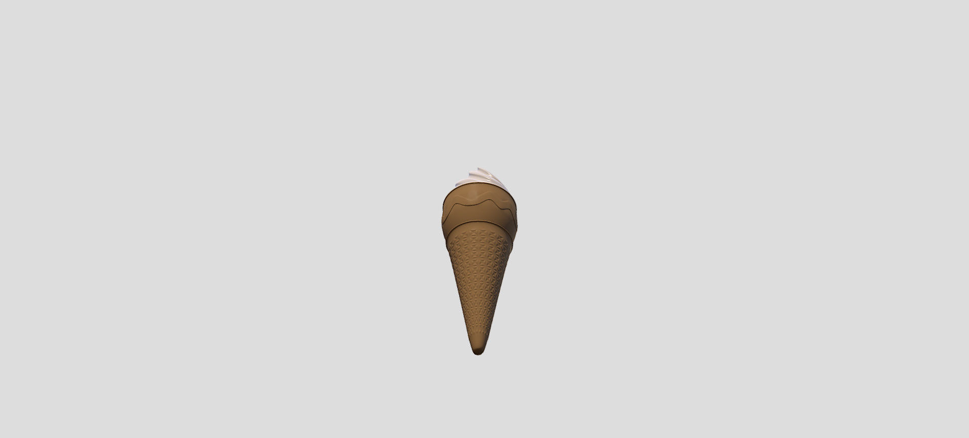 Cone Ice Cream 3D model_51