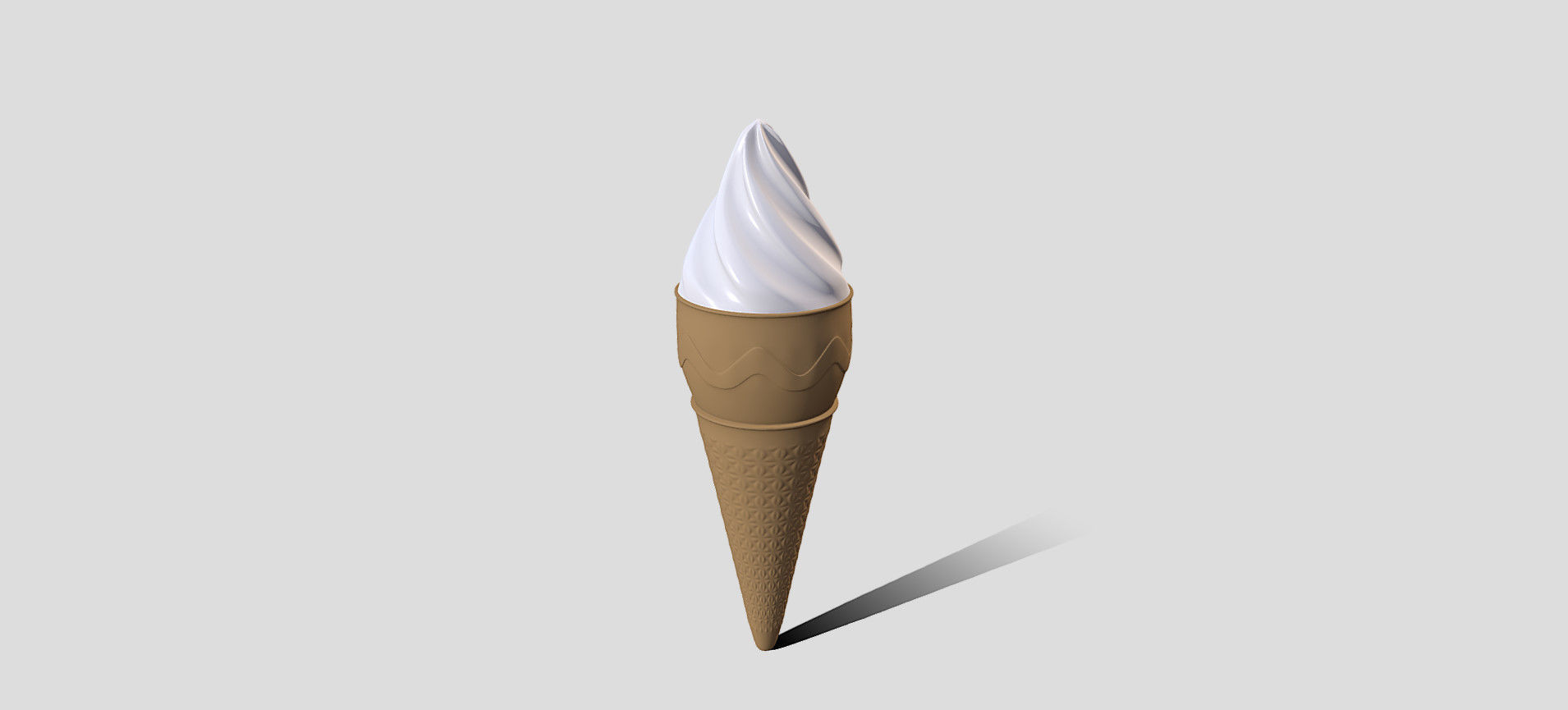 Cone Ice Cream 3D model_5