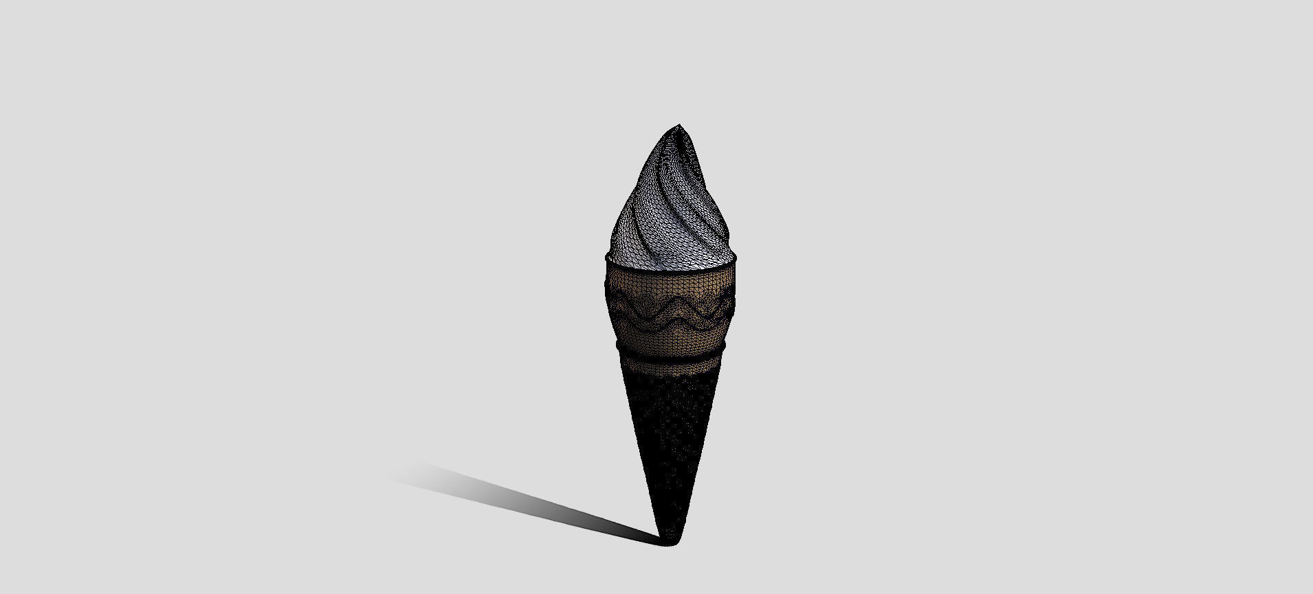 Cone Ice Cream 3D model_64