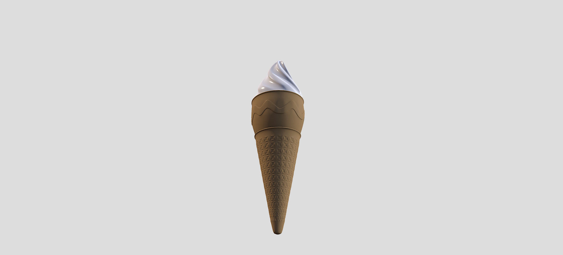 Cone Ice Cream 3D model_11