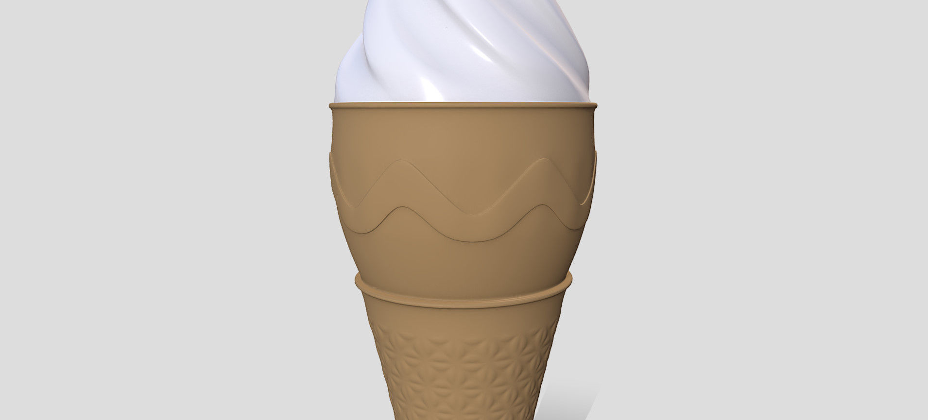 Cone Ice Cream 3D model_23