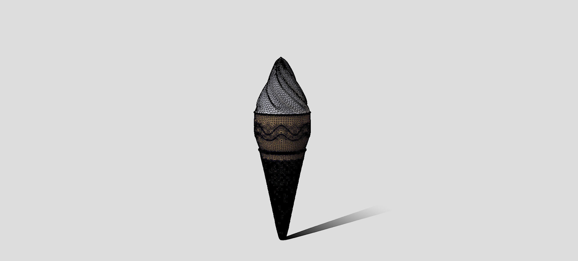 Cone Ice Cream 3D model_61