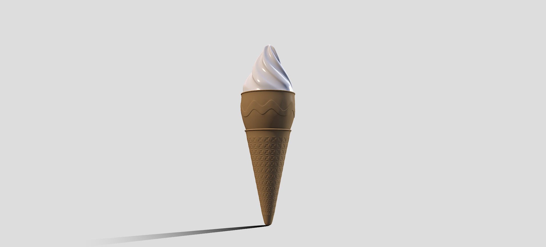 Cone Ice Cream 3D model_19