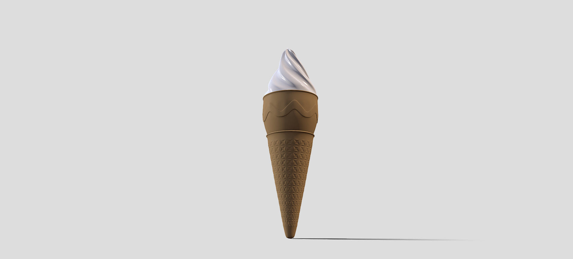 Cone Ice Cream 3D model_15