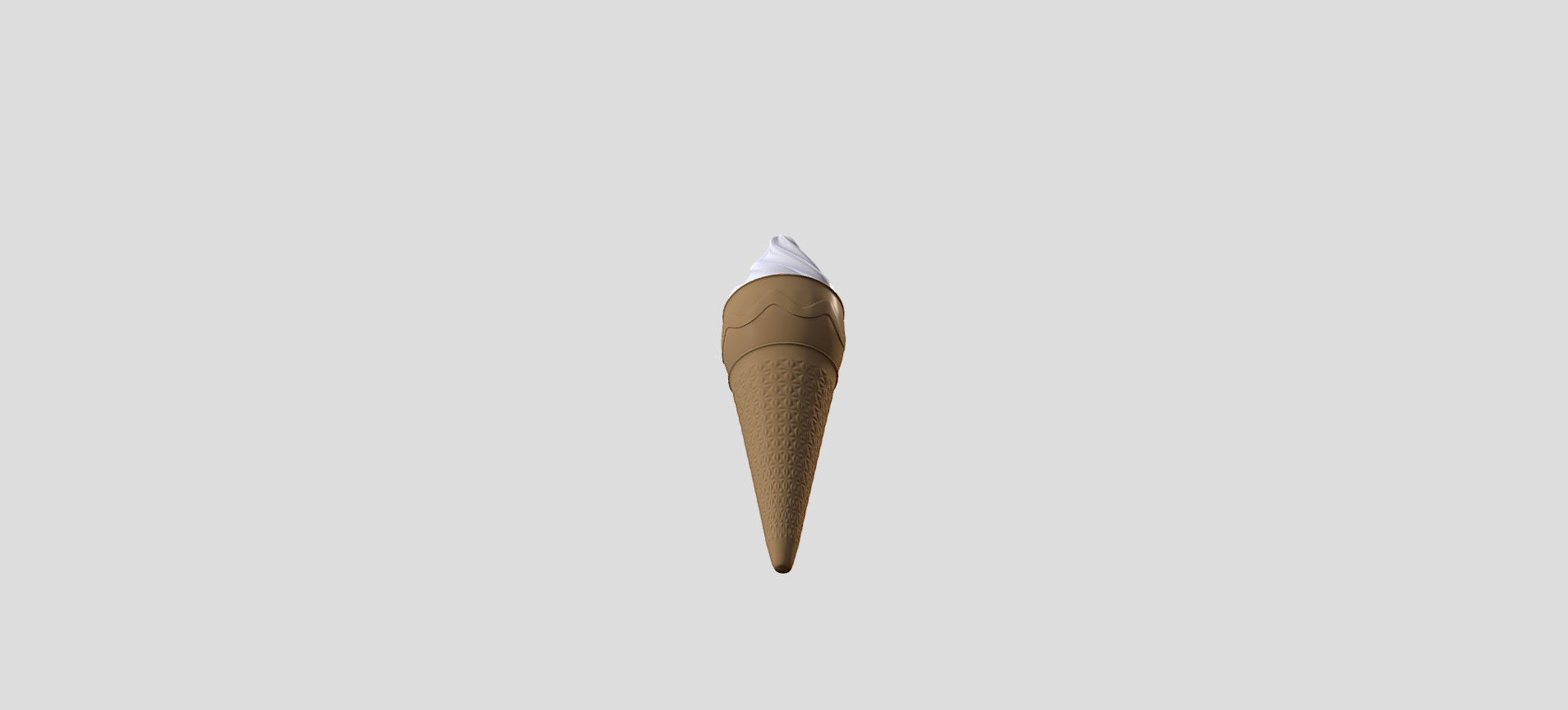 Cone Ice Cream 3D model_49