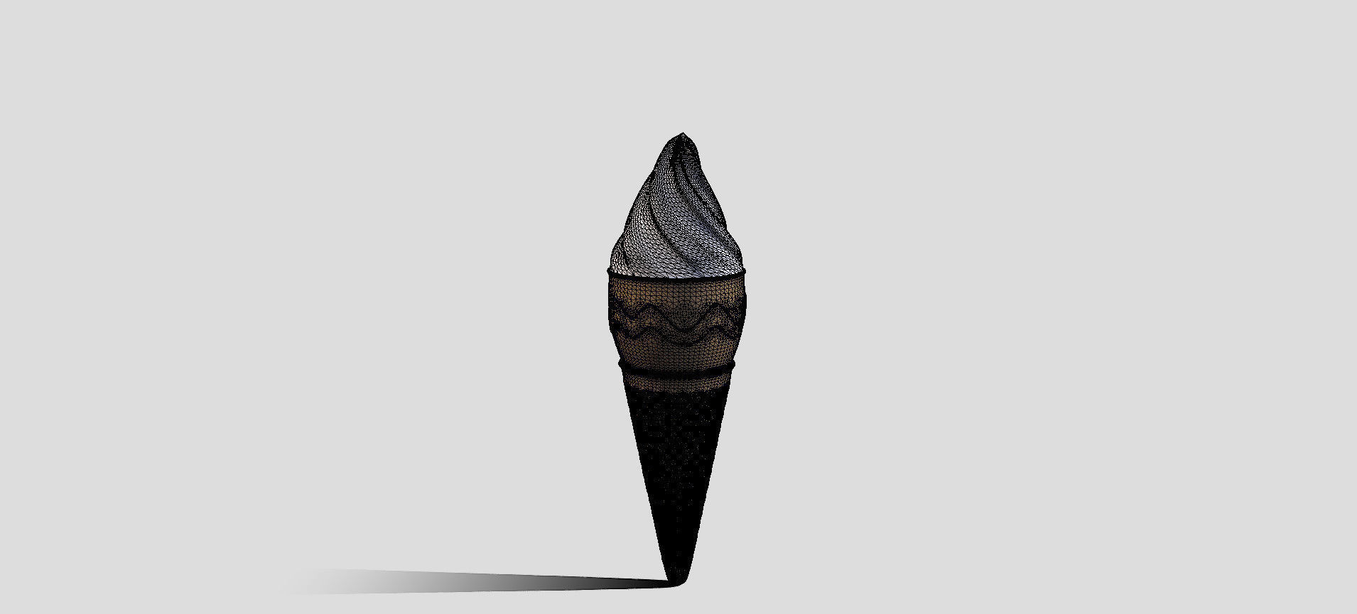 Cone Ice Cream 3D model_59