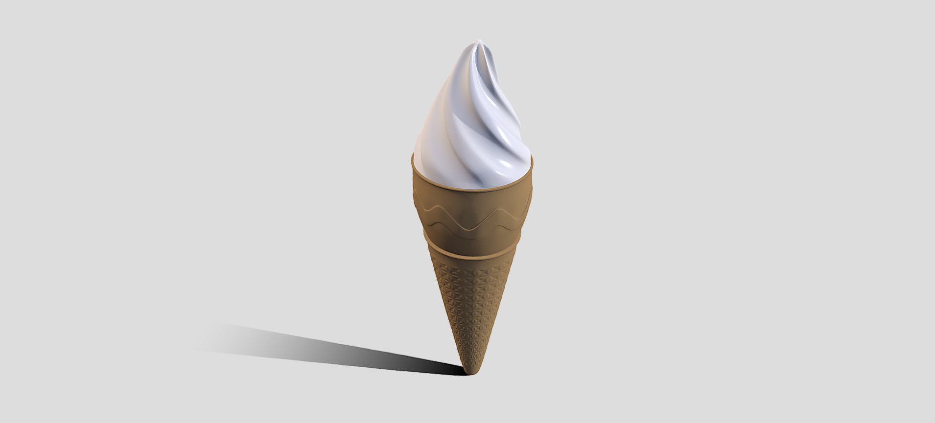 Cone Ice Cream 3D model_10