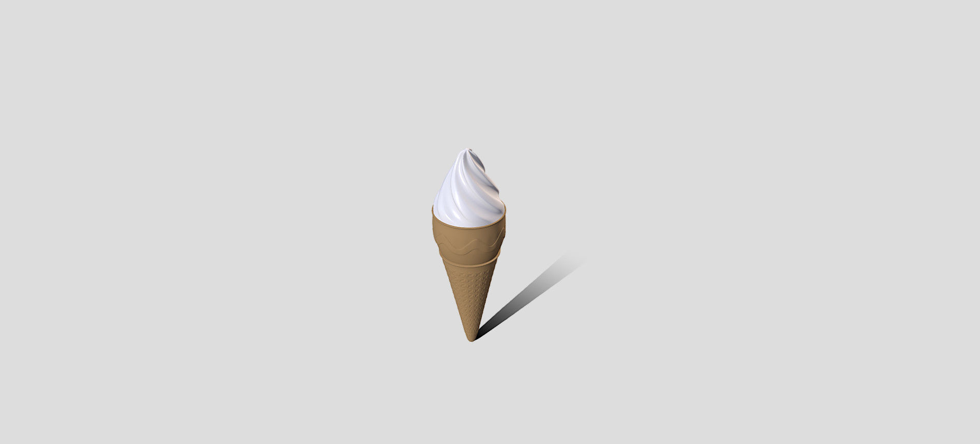 Cone Ice Cream 3D model_54