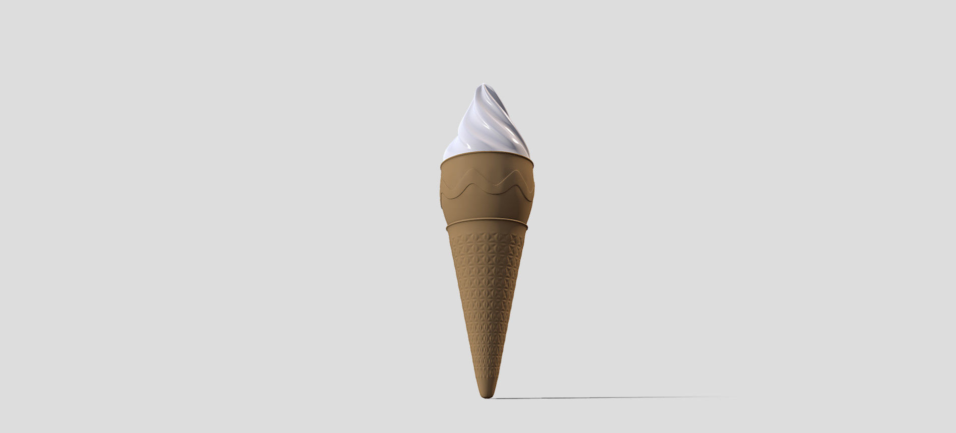 Cone Ice Cream 3D model_14