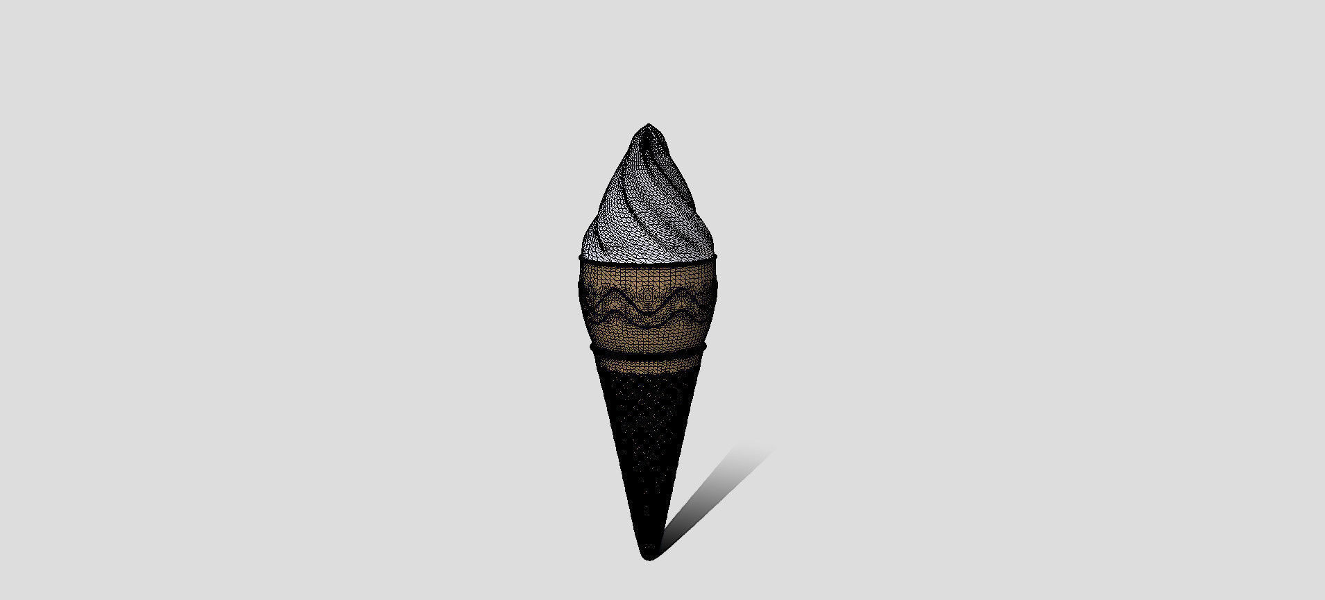 Cone Ice Cream 3D model_65