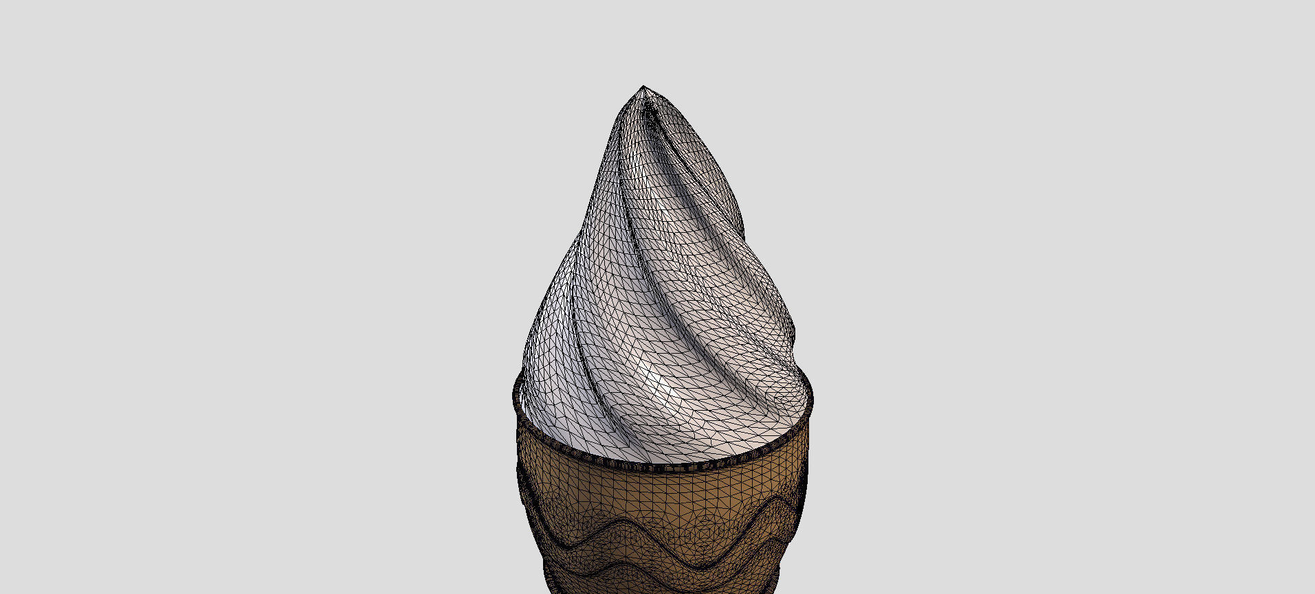 Cone Ice Cream 3D model_73