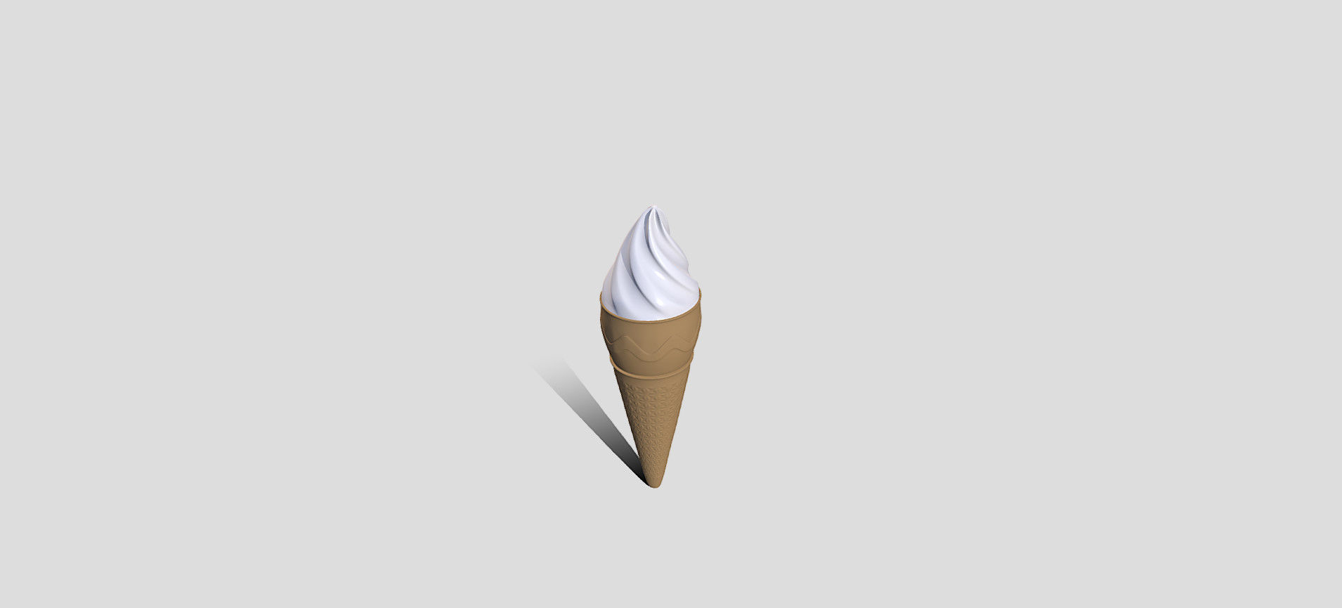 Cone Ice Cream 3D model_53
